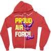 proud air force dad Zipper Hoodie