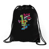 retrosaurus rex Drawstring Bags