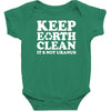 keep earth clean it's not uranus Baby Bodysuit