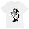 snow white V-Neck Tee