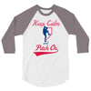 keep calm and pitch on 3/4 Sleeve Shirt