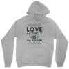 Love Actually Is All Around Ugly Christmas for light Unisex Hoodie