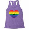 You're Looking At A Rainbow Racerback Tank