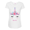 birthday unicorn family series mom Maternity Scoop Neck T-shirt