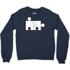 rude jigsaw ideal birthday present or gift Crewneck Sweatshirt