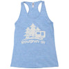 roughin' it roughing trailer camping camp Racerback Tank