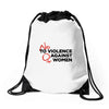 no violence against women's Drawstring Bags