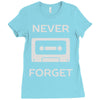 retro and vintage cassette humor Ladies Fitted T-Shirt