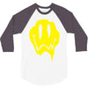 melting acid smiley face 3/4 Sleeve Shirt