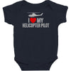 i' love my helicopter pilot Baby Bodysuit