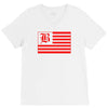 b red V-Neck Tee