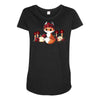 dia de los foxes Maternity Scoop Neck T-shirt