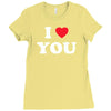 i love you Ladies Fitted T-Shirt
