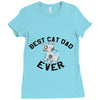 best cat dad ever Ladies Fitted T-Shirt