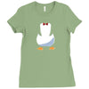 penguin suit Ladies Fitted T-Shirt