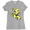 f bom Ladies Fitted T-Shirt