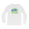 i bleed blue and green Long Sleeve Shirts