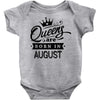 Queens Are Born In August Baby Onesie