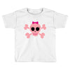 fummy pink skull long sleeve Toddler T-shirt