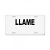 llame License Plate