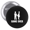 game over Pin-back button