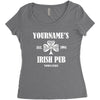irish pub Women's Triblend Scoop T-shirt