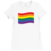 Rainbow Flag Ladies Fitted T-Shirt