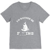 i'd rather be fishing V-Neck Tee