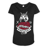 bad cat   gatos locos Maternity Scoop Neck T-shirt