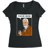 your mom freud Women's Triblend Scoop T-shirt