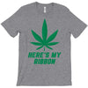 Support Liver Cancer Awareness With A Emerald Cannabis Leaf T-Shirt