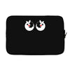 rude christmas pudding Laptop sleeve