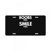 boobs real smile fake License Plate
