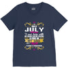 i am a July women V-Neck Tee