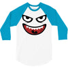 monstre visage 3/4 Sleeve Shirt