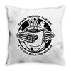 given enough coffee i could rule the world white Throw Pillow