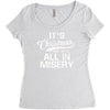 it's christmas and we're all in misery Women's Triblend Scoop T-shirt