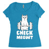 gym cat workout Women's Triblend Scoop T-shirt