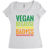 vegan because plant powered badiss was not an offical title Women's Triblend Scoop T-shirt