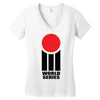 World Series Cricket Retro Women's V-Neck T-Shirt