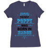 The Best Poppy Was Born In March Ladies Fitted T-Shirt