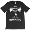 who loves running T-Shirt