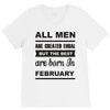 all men are created equal february V-Neck Tee