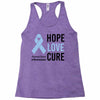 hope love cure stomach cancer awareness Racerback Tank