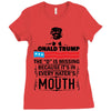 Donald trump The D Is Missing Ladies Fitted T-Shirt