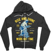 work out time Zipper Hoodie