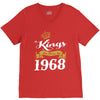 kings are born in 1968 V-Neck Tee