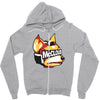 halftone fox (regular) Zipper Hoodie