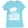 ted fick dich donner Ladies Fitted T-Shirt