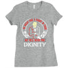 he might find a rabbit in there but hell never find dignity Ladies Fitted T-Shirt